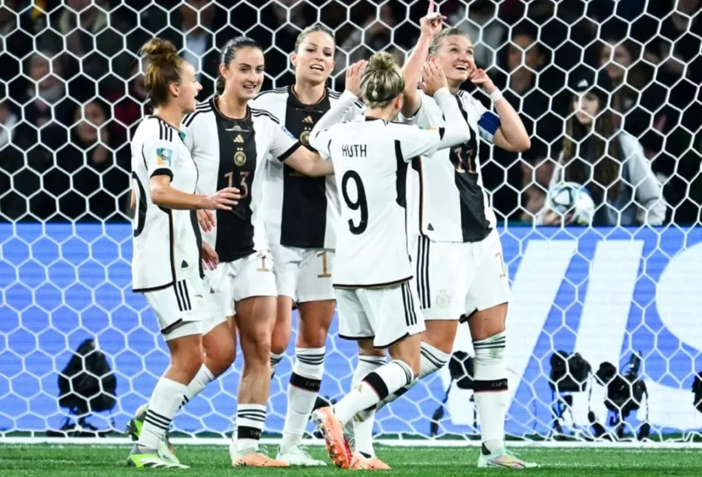 Germany beat Morocco at the Women's World Cup.