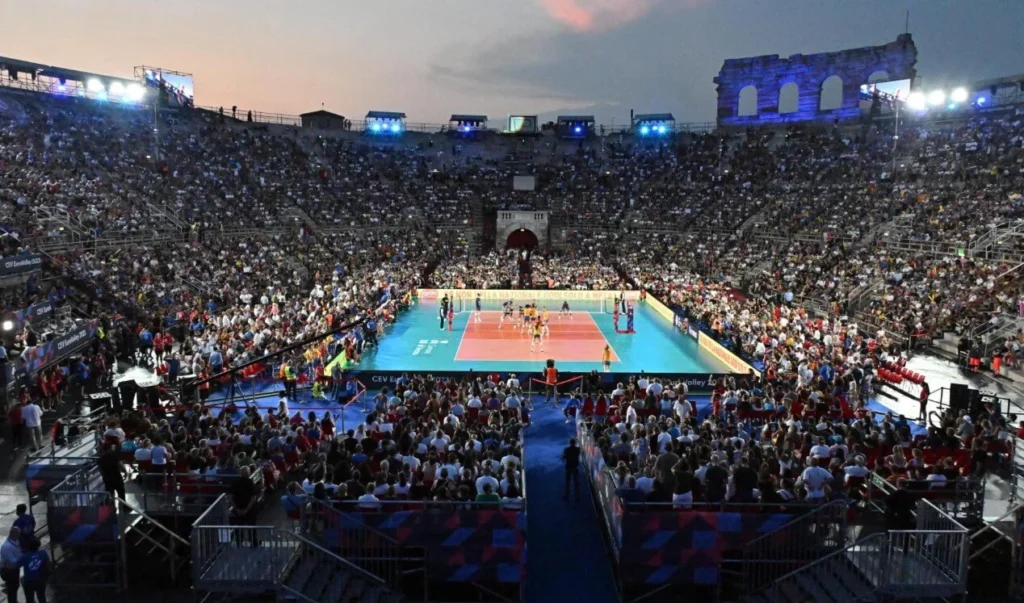 Arena di Verona during EuroVolley 2023.