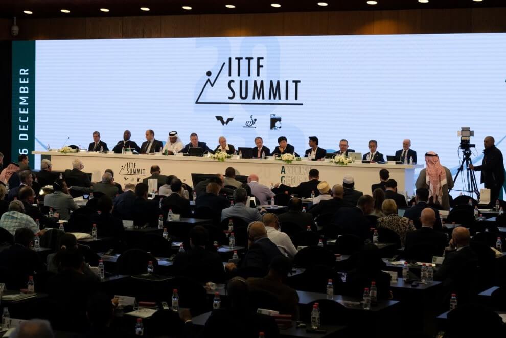 The ITTF Summit in Amman.