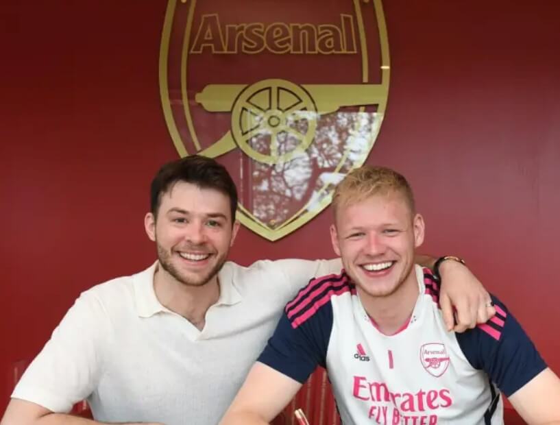 After sealing a new contract with Arsenal in May, Aaron Ramsdale was joined by his brother, Oliver.