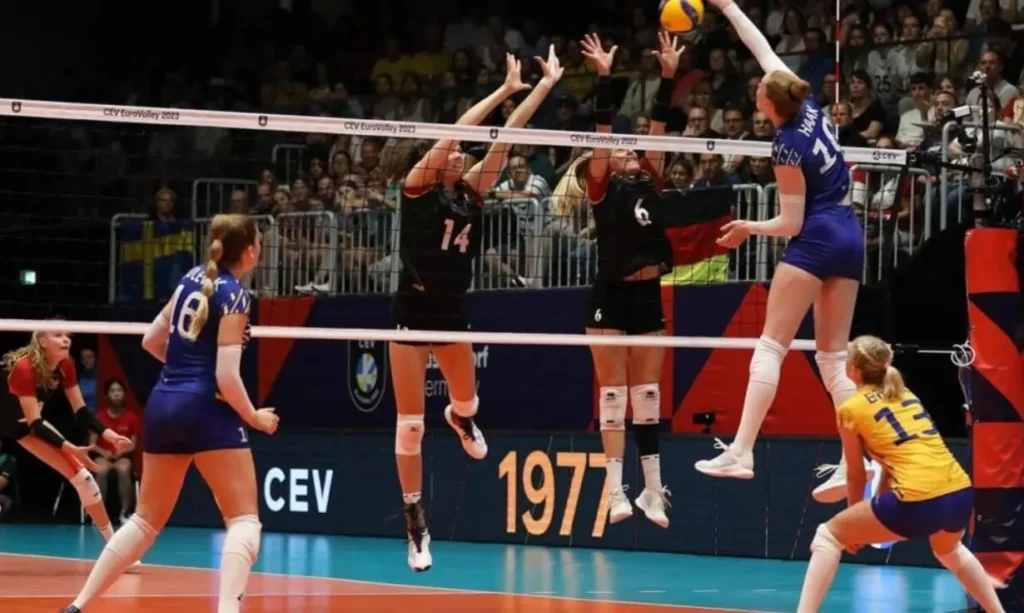 EuroVolley 2023: Serbia and Sweden Battle on the Court.