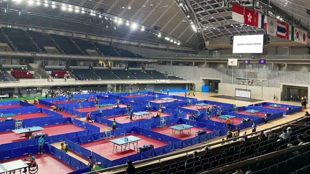Main arena of the Japan World Championships.
