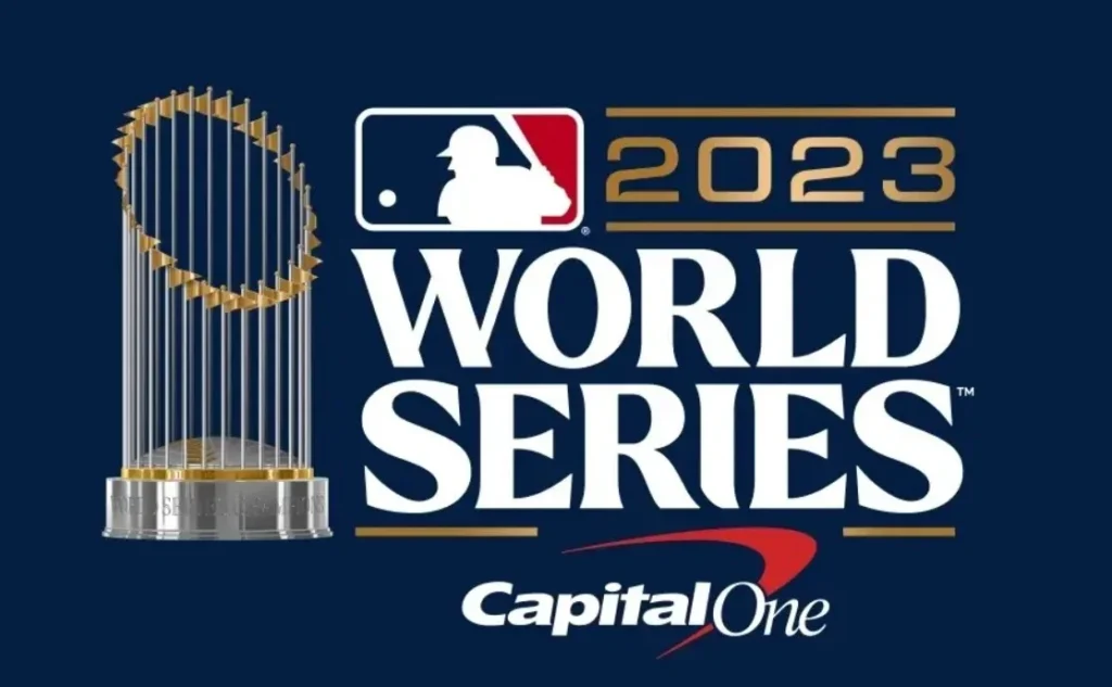 Logo of the 2023 Major League Baseball World Series.