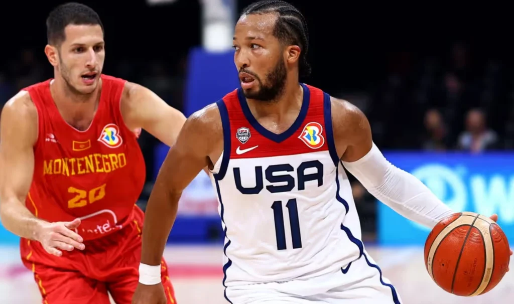 Team USA beats Montenegro 85-73 in FIBA World Cup.