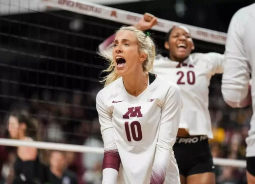 Uma semana de triunfos: os Golden Gophers de Minnesota sobem à medida que o grande drama do voleibol se desenrola