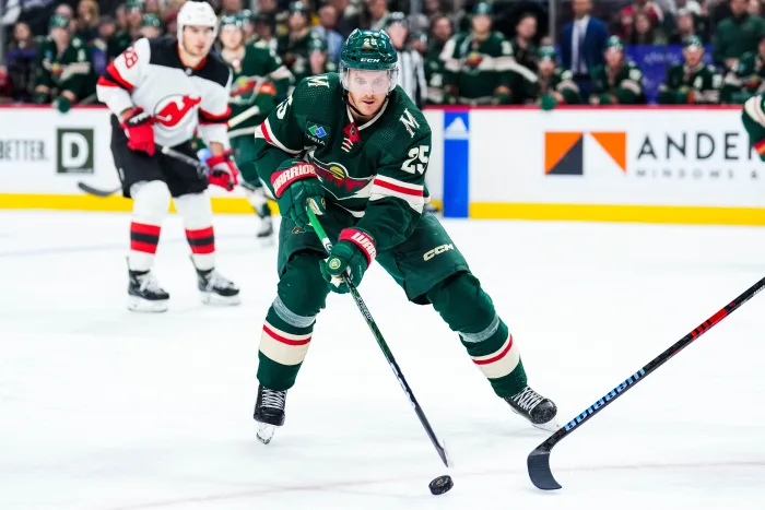 Jonas Brodin leads the Minnesota Wild in shorthanded ice time so far this season.