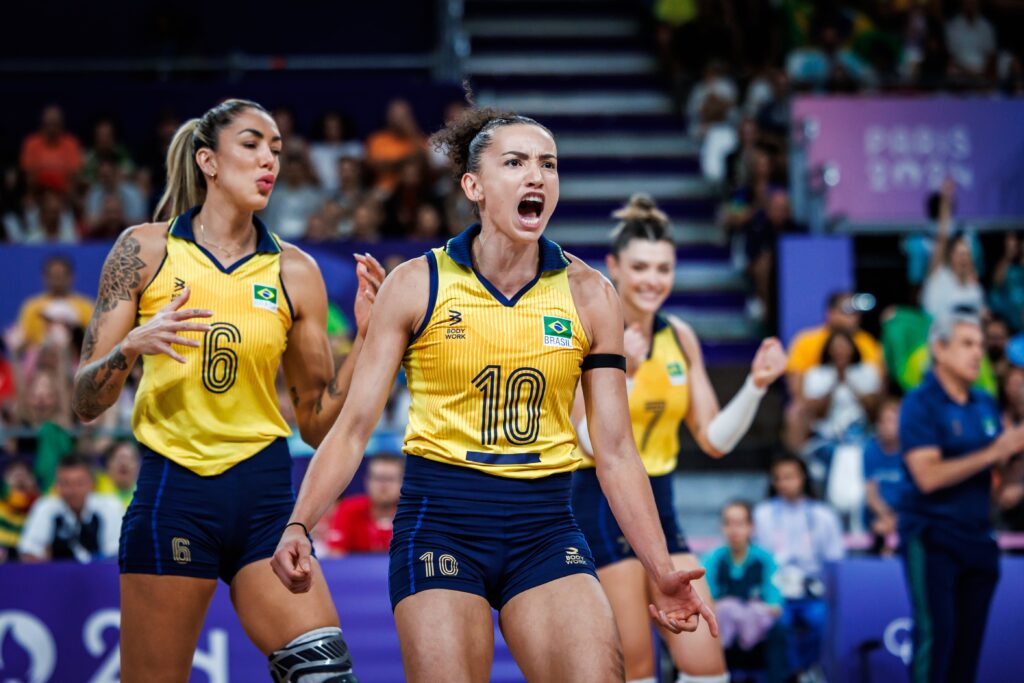 Paris 2024 W- Brazil Dominates Poland 3-0