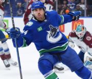 Sherwood’s Hat Trick Powers Canucks to Victory Over Avalanche