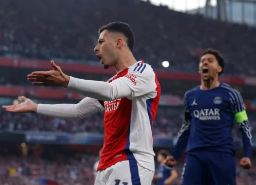 Arsenal Face Uphill Battle After PSG’s 1-0 Victory