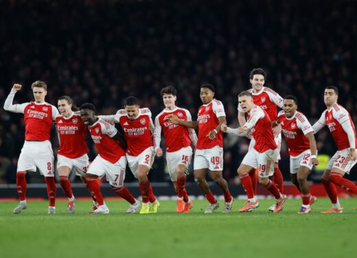 Arsenal Edge Crystal Palace on Penalties to Reach Carabao Cup Semi-Finals