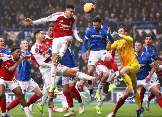 Martinelli Answers Critics with Hat-Trick as Arsenal Overcome Portsmouth in FA Cup