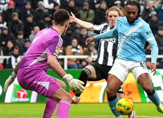 Man City take control in Carabao Cup semi-final with 2-0 win at Newcastle