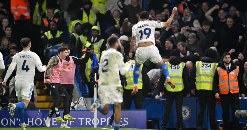 Leeds snatch comeback draw as Chelsea throw away two-goal lead