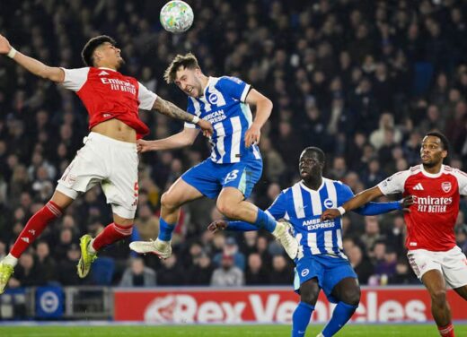 Arsenal defeat Brighton to extend lead at top of Premier League