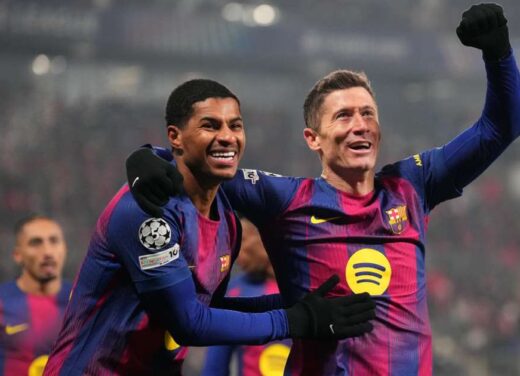 Lewandowski hints United mishandled Rashford as forward revives career at Barcelona