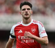 Arsenal face fresh injury concern as Rice and key quartet miss training before Sporting