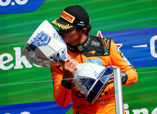 Norris masters tricky Zandvoort conditions to take control